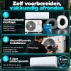 Compleet Multi Split Airco pakket – 3x 3.5 kW binnenunit – Koelen en Verwarmen - Zelf voorbereiden, vakkundig afronden