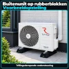 Compleet Multi Split Airco pakket – 3x 3.5 kW binnenunit – Koelen en Verwarmen - Buitenunit op rubberblokken