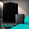 3x 700Wp zonnepanelen met TSUN 4 kWh thuisbatterij