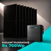 8x 700Wp zonnepanelen met TSUN 4 kWh thuisbatterij