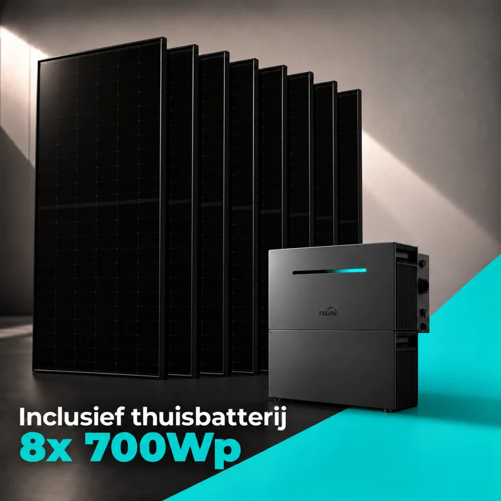 Zonnepanelen Pakket 8x 700Wp met TSUN Thuisbatterij 4 kWh