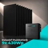 9x Restar 430Wp zonnepanelen met TSUN thuisbatterij 4 kWh