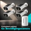 Compleet DHZ beveiligingscamera pakket met 4 solar camera’s en 1 basisstation