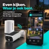 Livebeelden van 2 DHZ solar camera’s, bewegingsmeldingen en terugpraten via de app