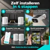 Het DHZ pakket met 6 solar camera’s en 2 basisstations zelf installeren in 4 stappen