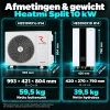 Heatmi 10kw Afmetingen - warmtepomp pakket met rubberen blokken
