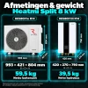 Heatmi 8kw Afmetingen - warmtepomp pakket met rubberen blokken