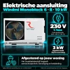 Windmi Elektrische Aansluiting - warmtepomp pakket met rubberen blokken